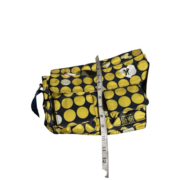 Marukuma Lovers Harajuku Crossbody Bag Yellow Polka Dot Kawaii Y2K - Picture 6 of 11